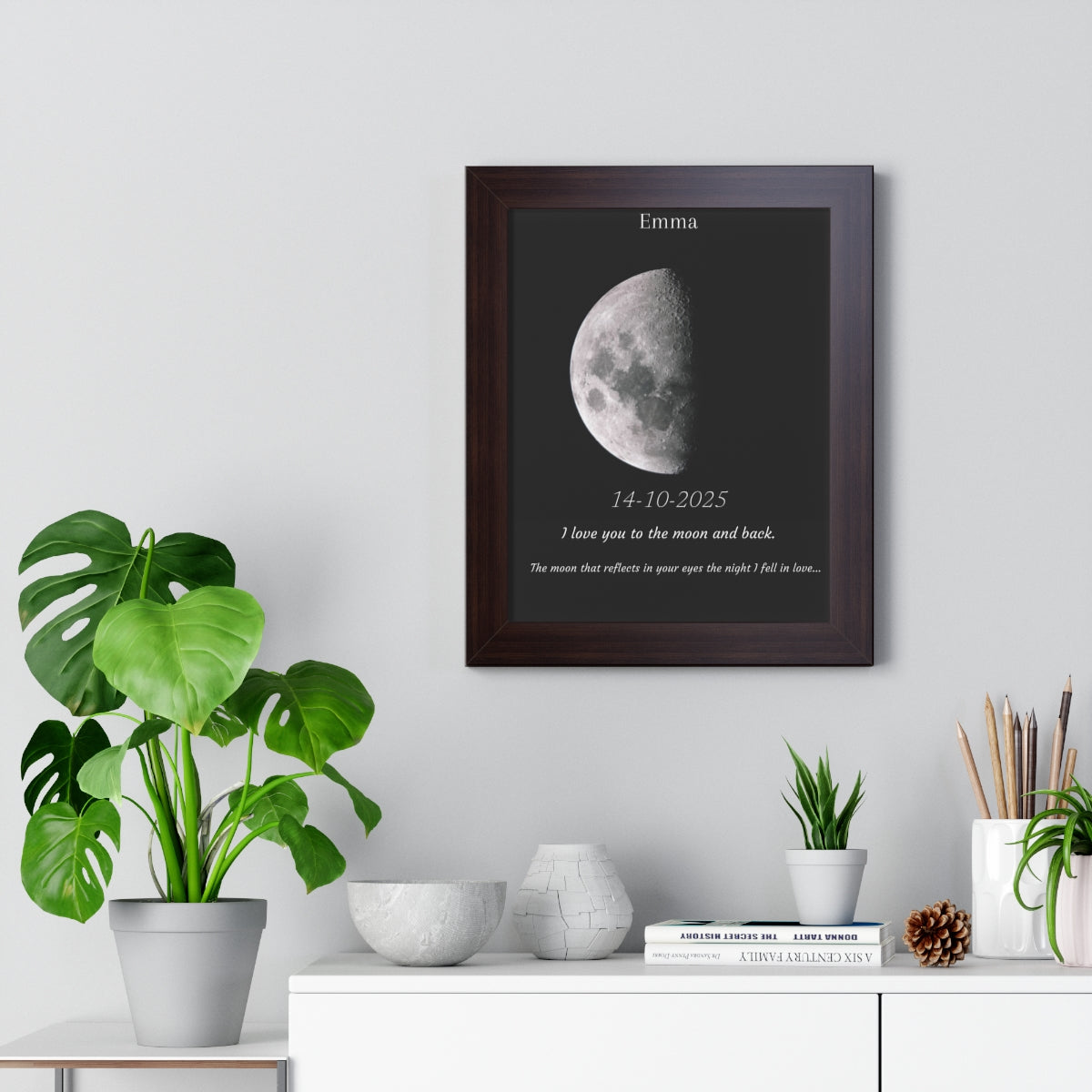 Custom Art Real Moon Phase