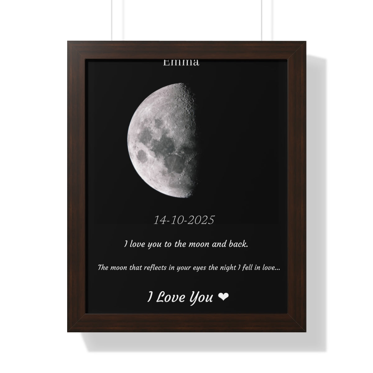 Custom Art Real Moon Phase