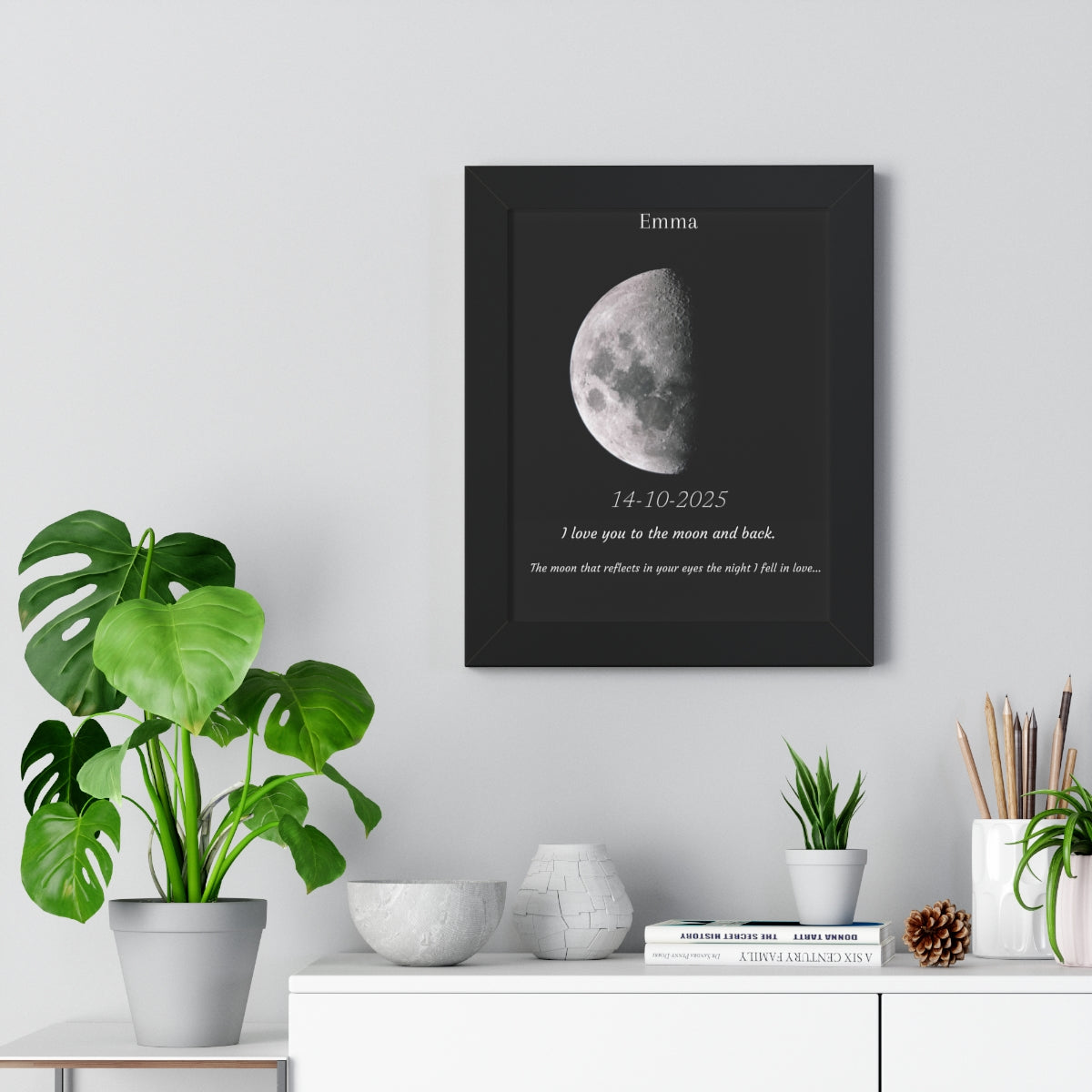 Custom Art Real Moon Phase