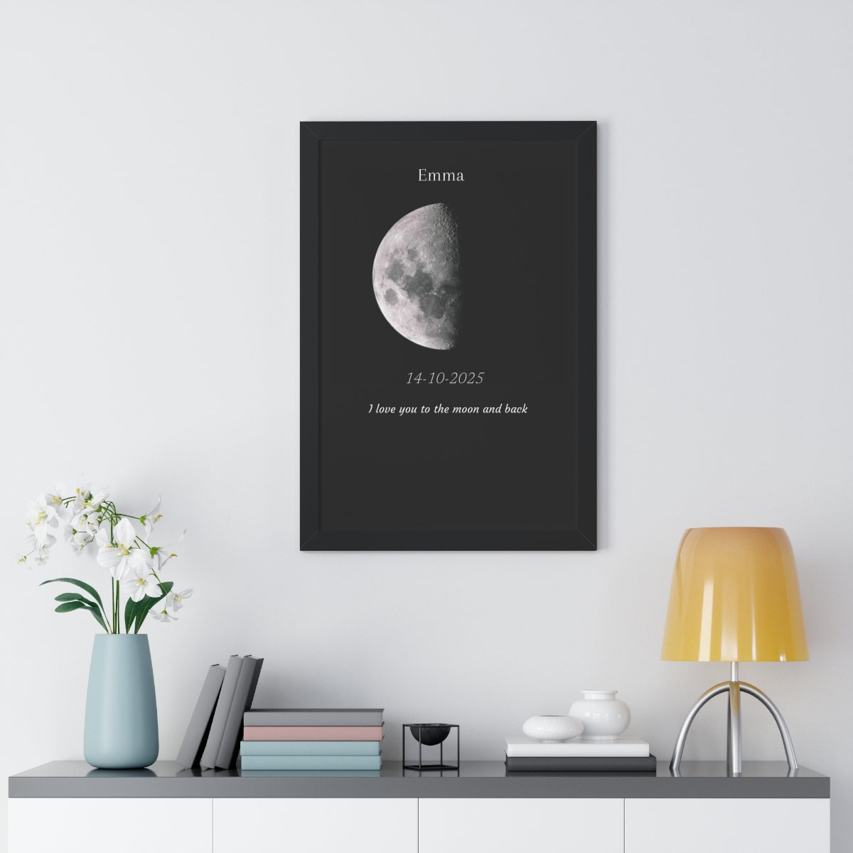 Custom Art Real Moon Phase