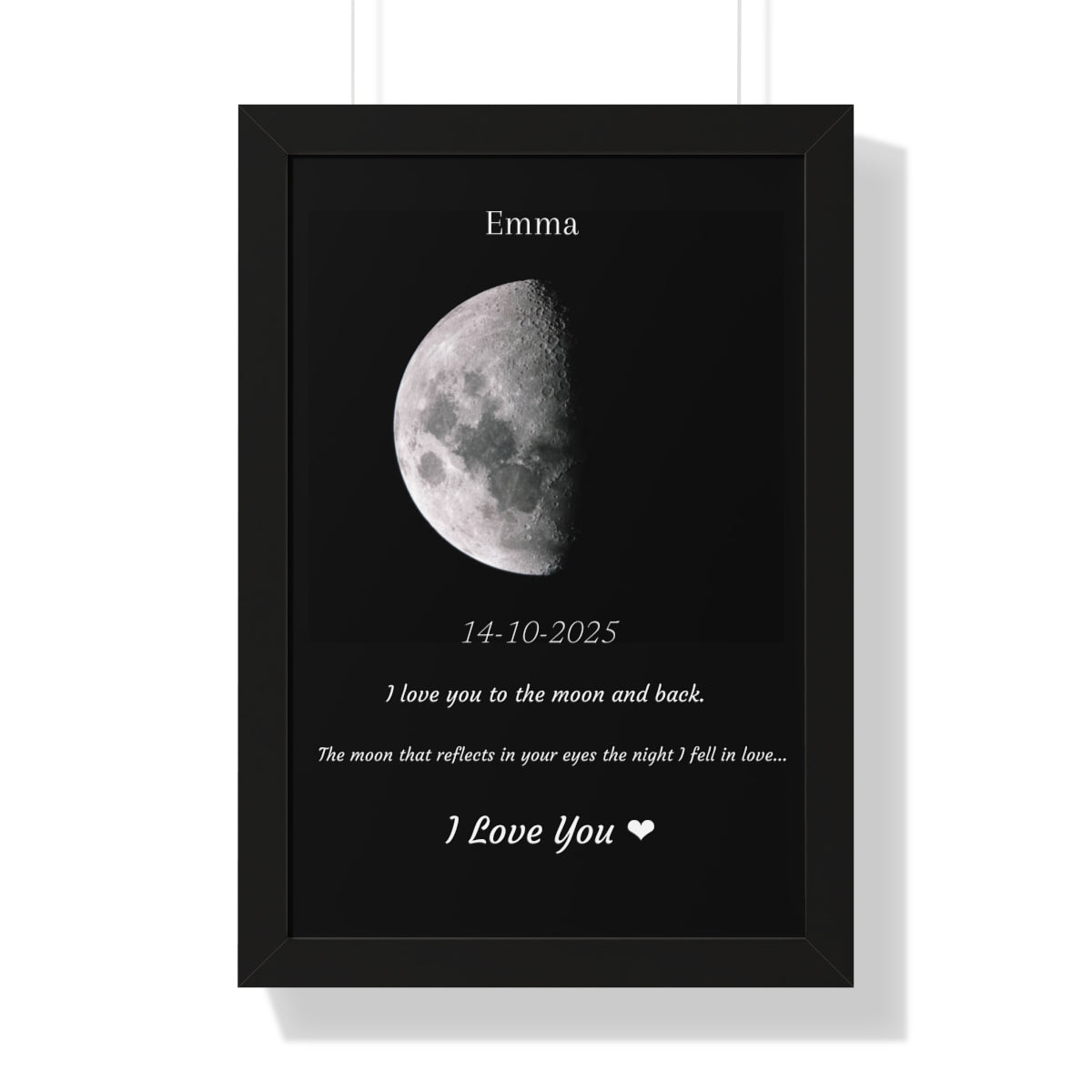 Custom Art Real Moon Phase