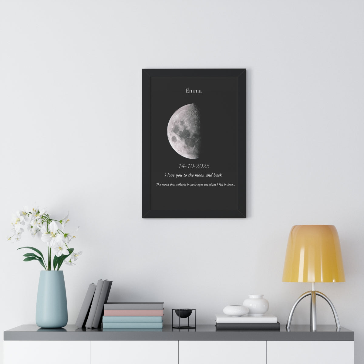 Custom Art Real Moon Phase