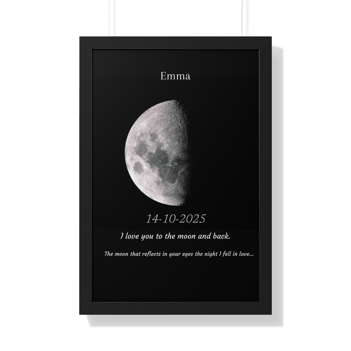 Custom Art Real Moon Phase