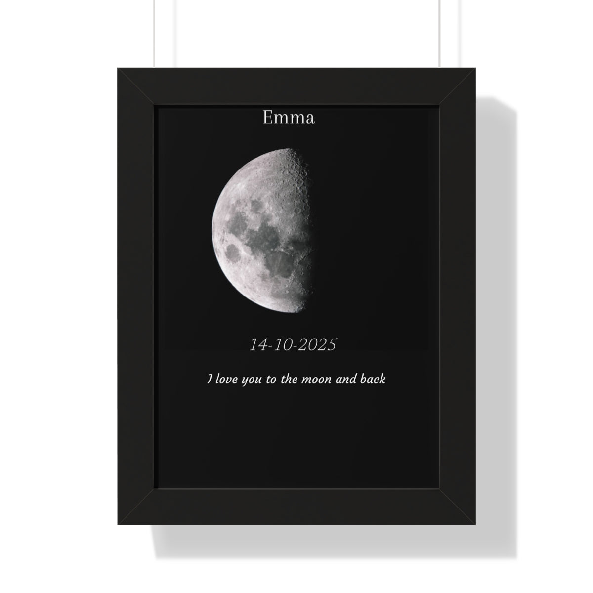 Custom Art Real Moon Phase