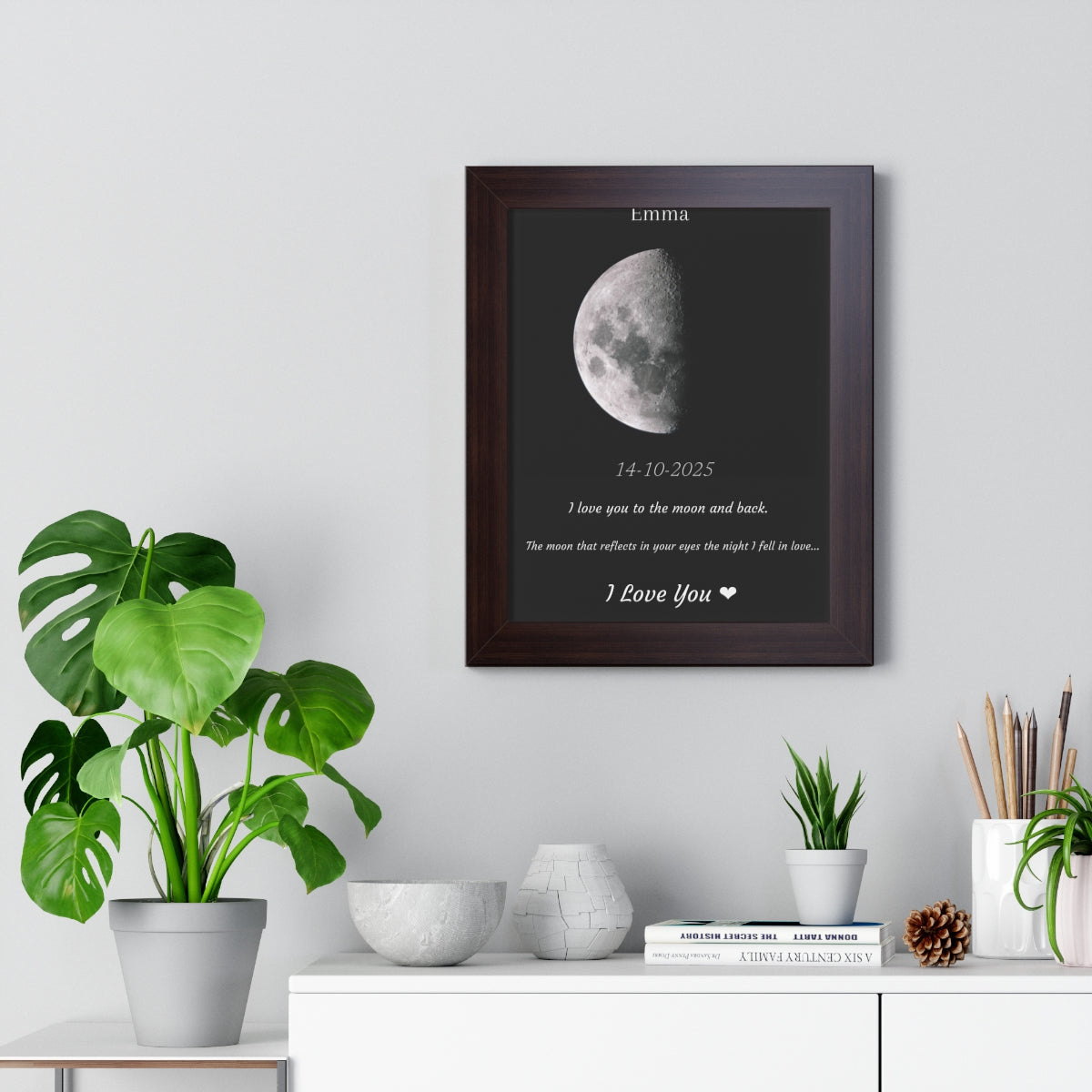 Custom Art Real Moon Phase