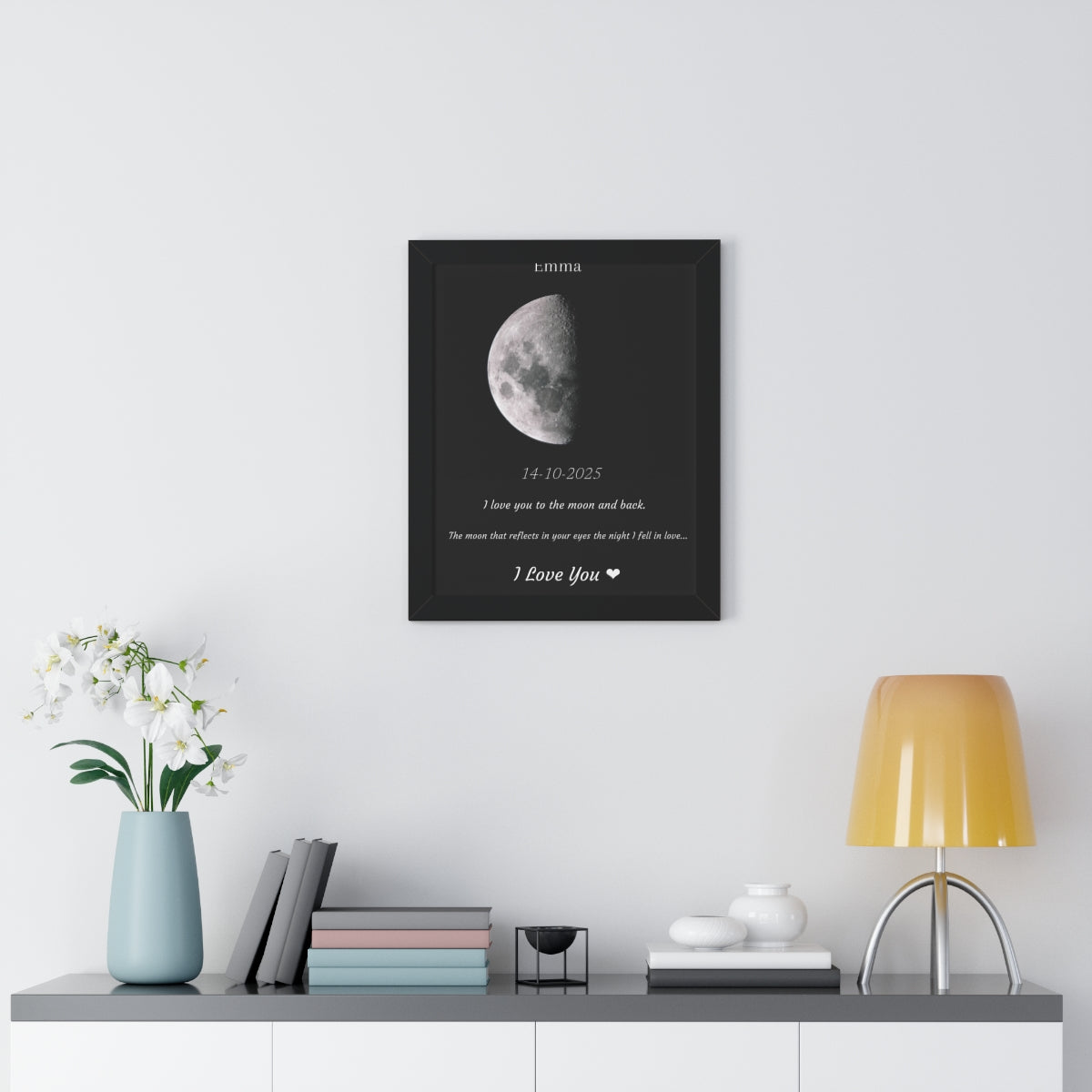 Custom Art Real Moon Phase