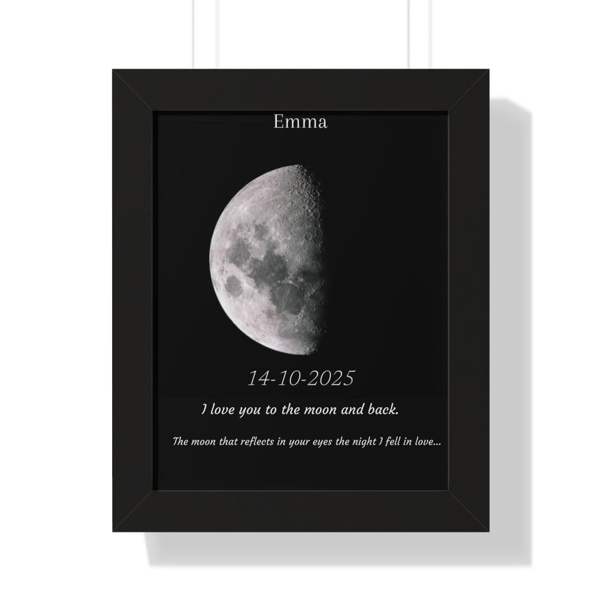 Custom Art Real Moon Phase
