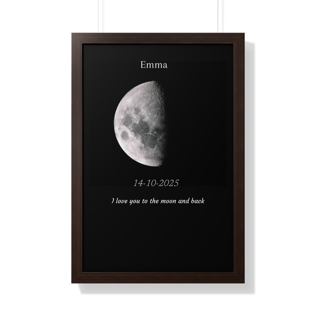 Custom Art Real Moon Phase