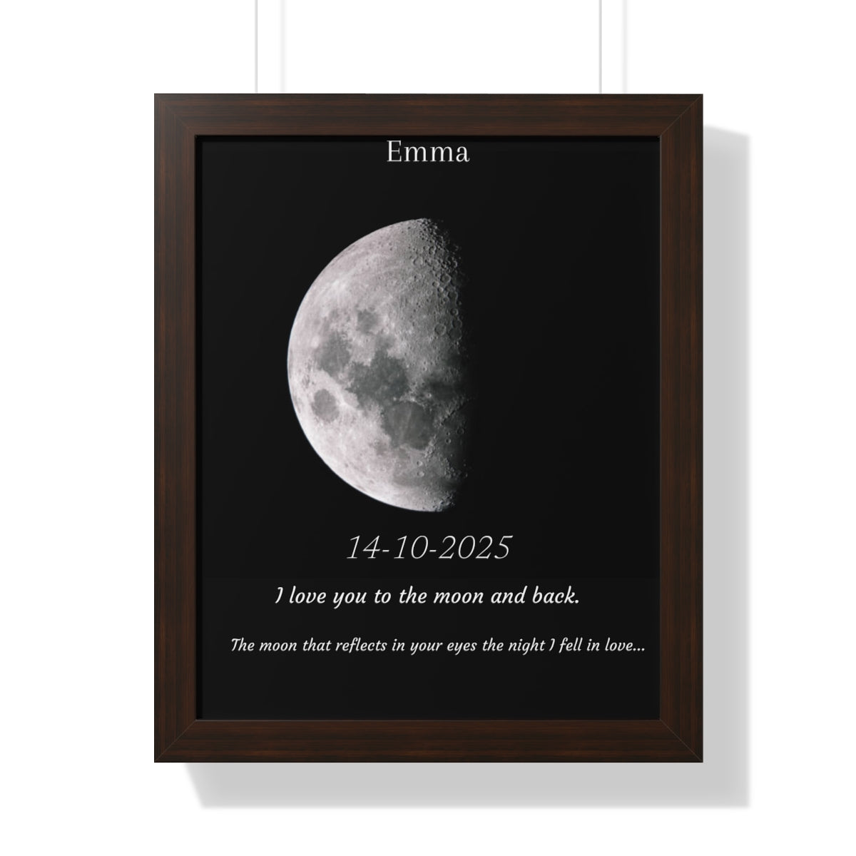Custom Art Real Moon Phase