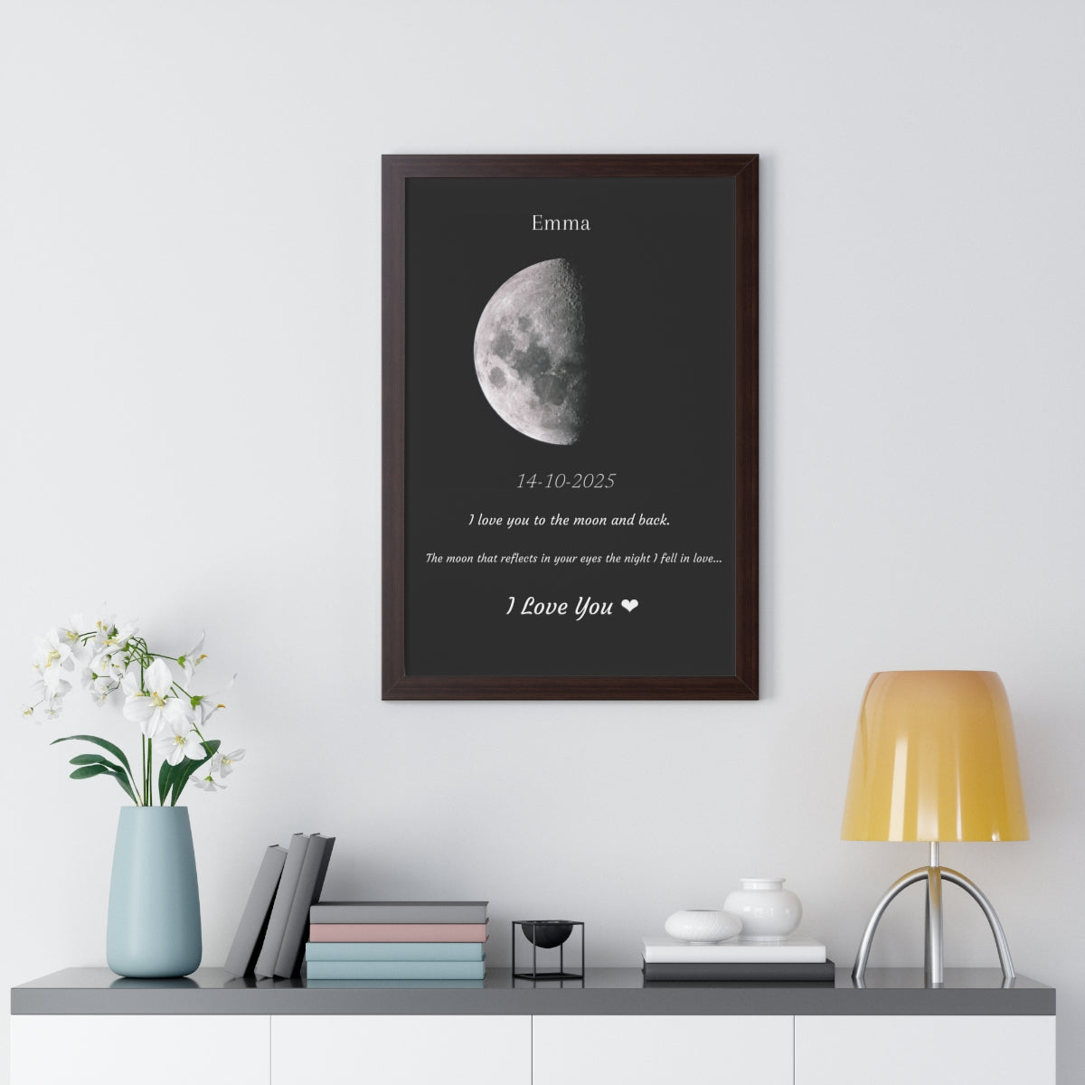 Custom Art Real Moon Phase