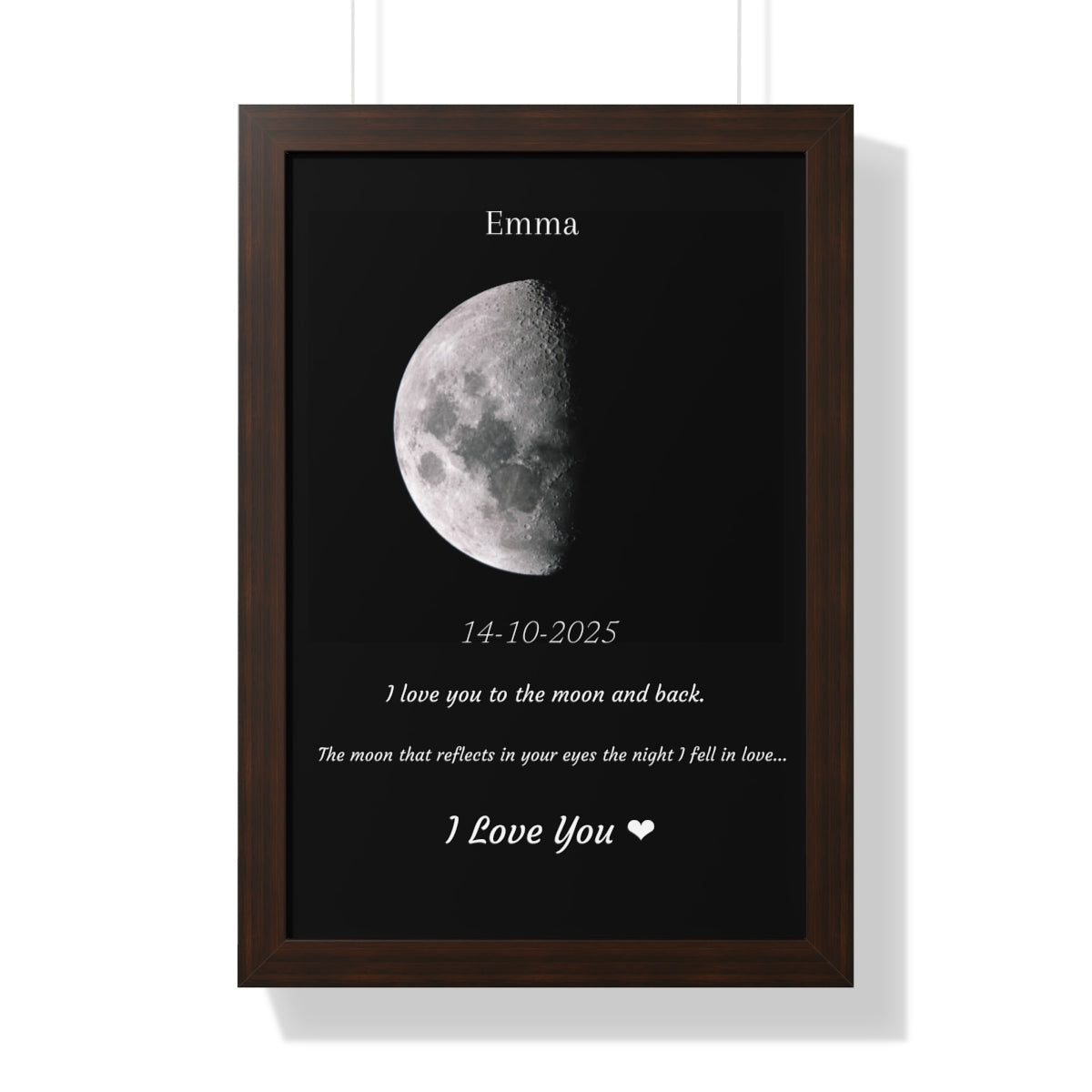 Custom Art Real Moon Phase