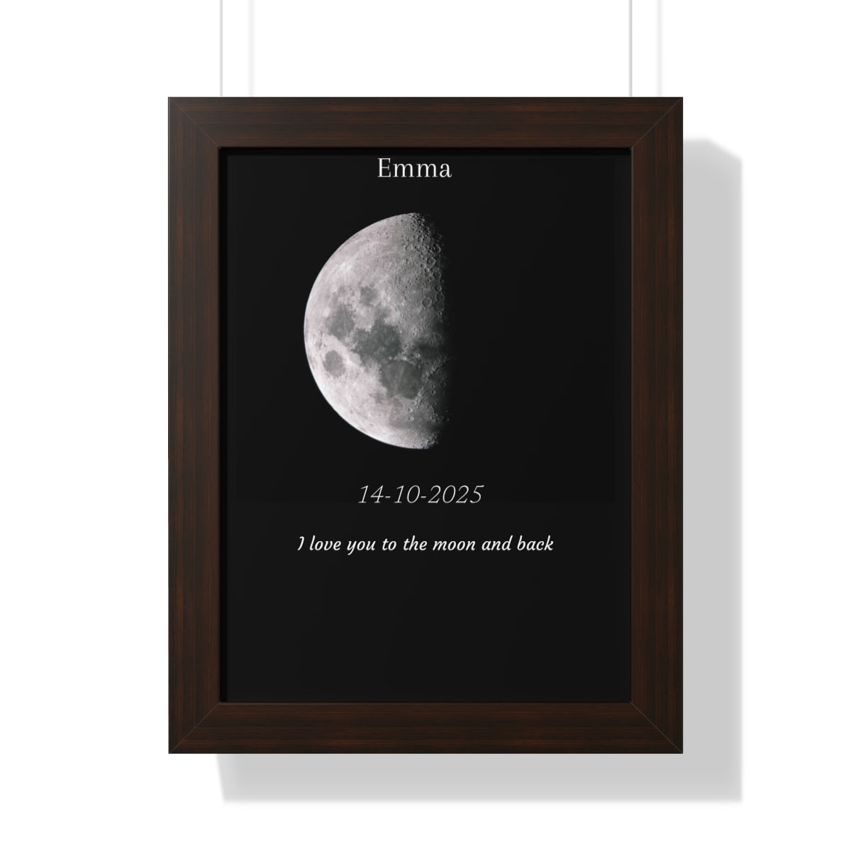 Custom Art Real Moon Phase