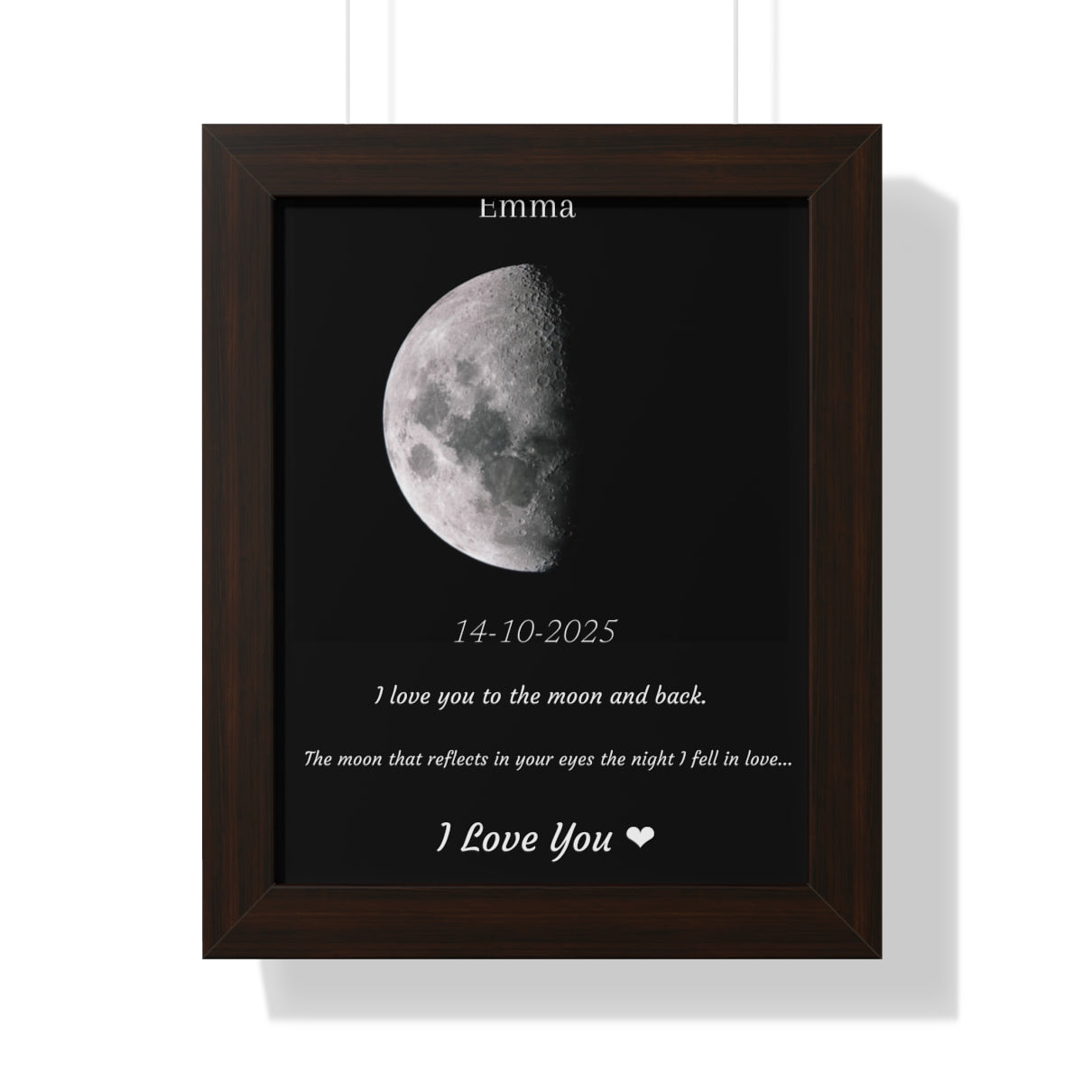 Custom Art Real Moon Phase