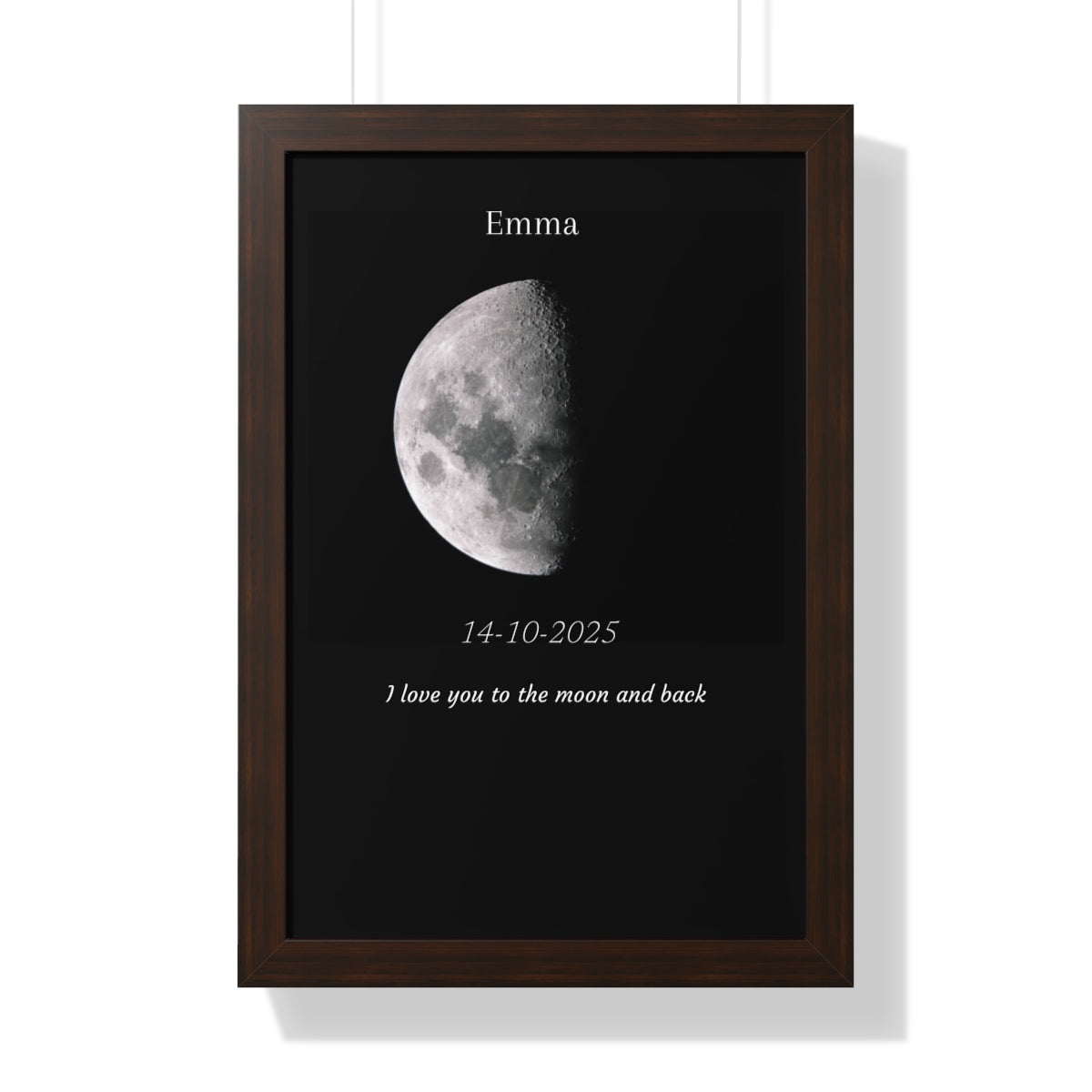 Custom Art Real Moon Phase