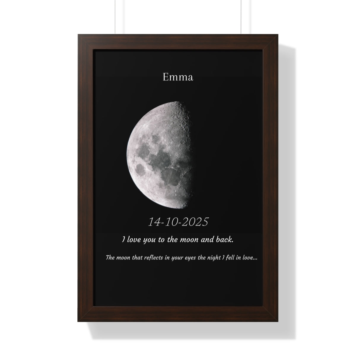 Custom Art Real Moon Phase