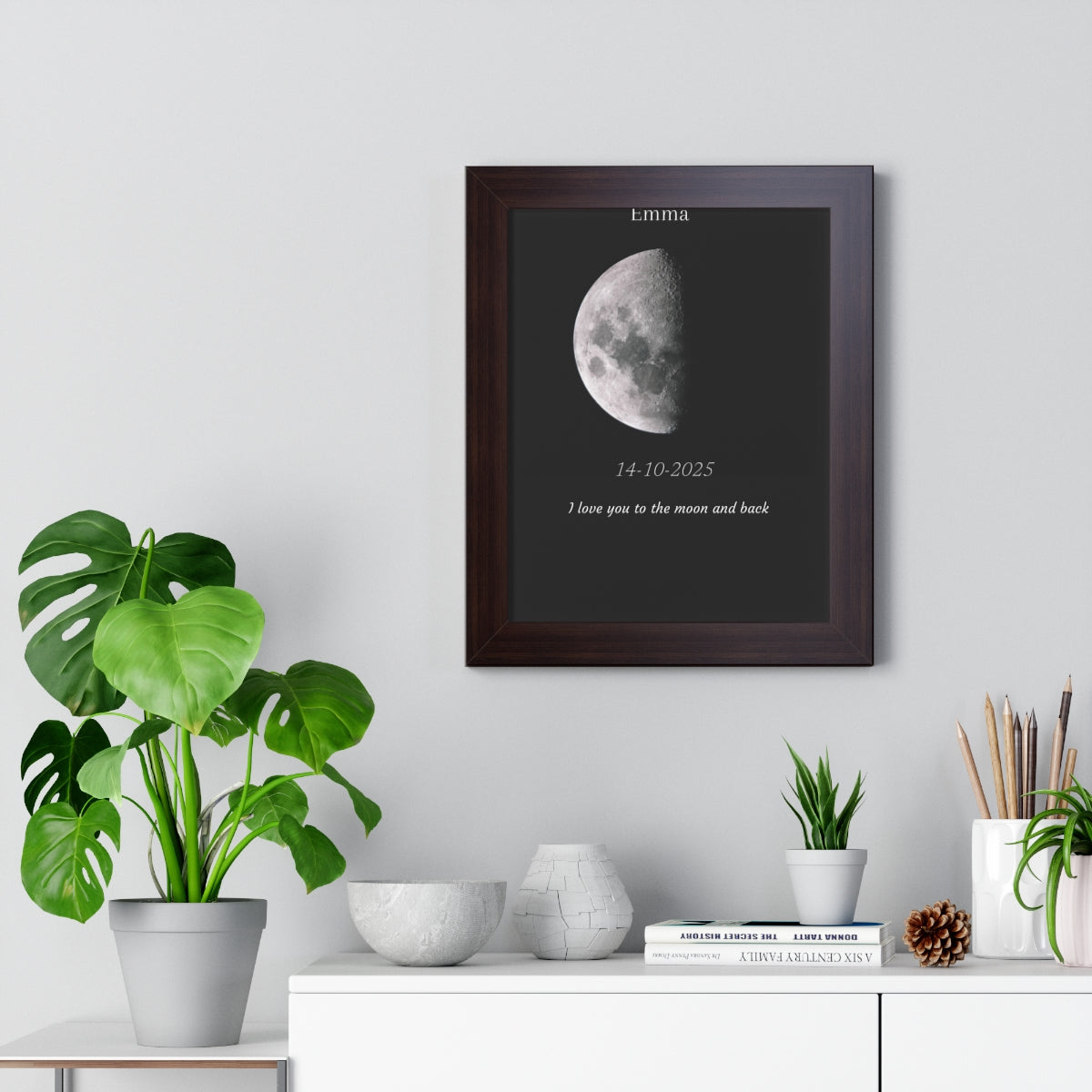 Custom Art Real Moon Phase