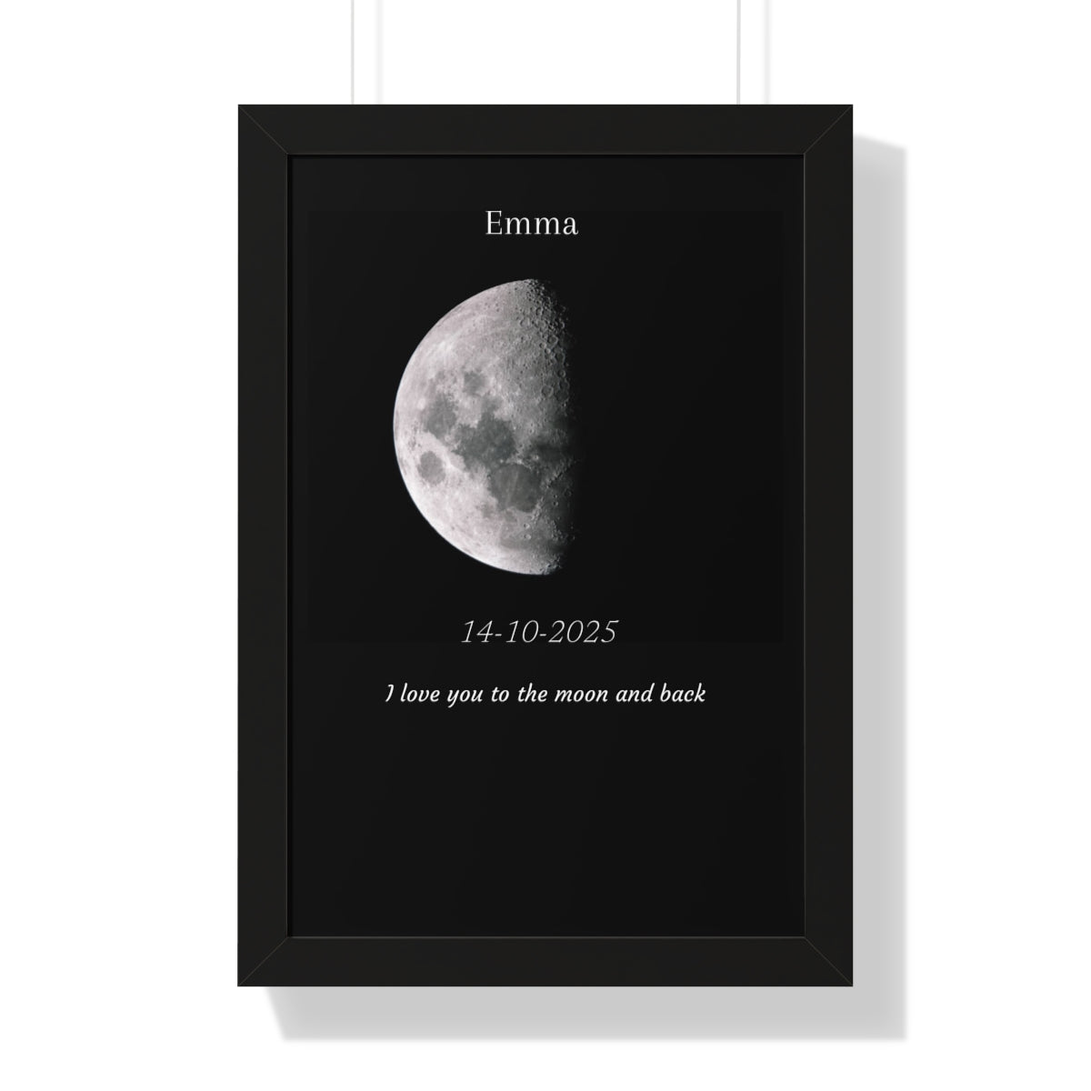 Custom Art Real Moon Phase