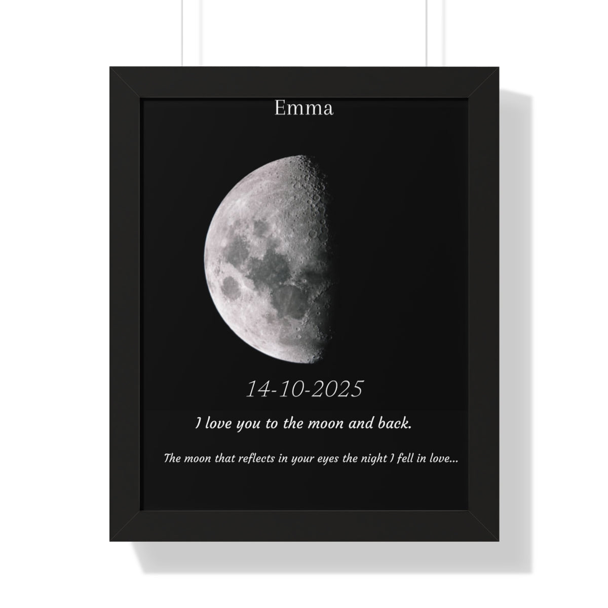 Custom Art Real Moon Phase