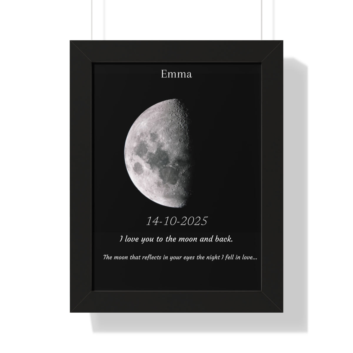 Custom Art Real Moon Phase