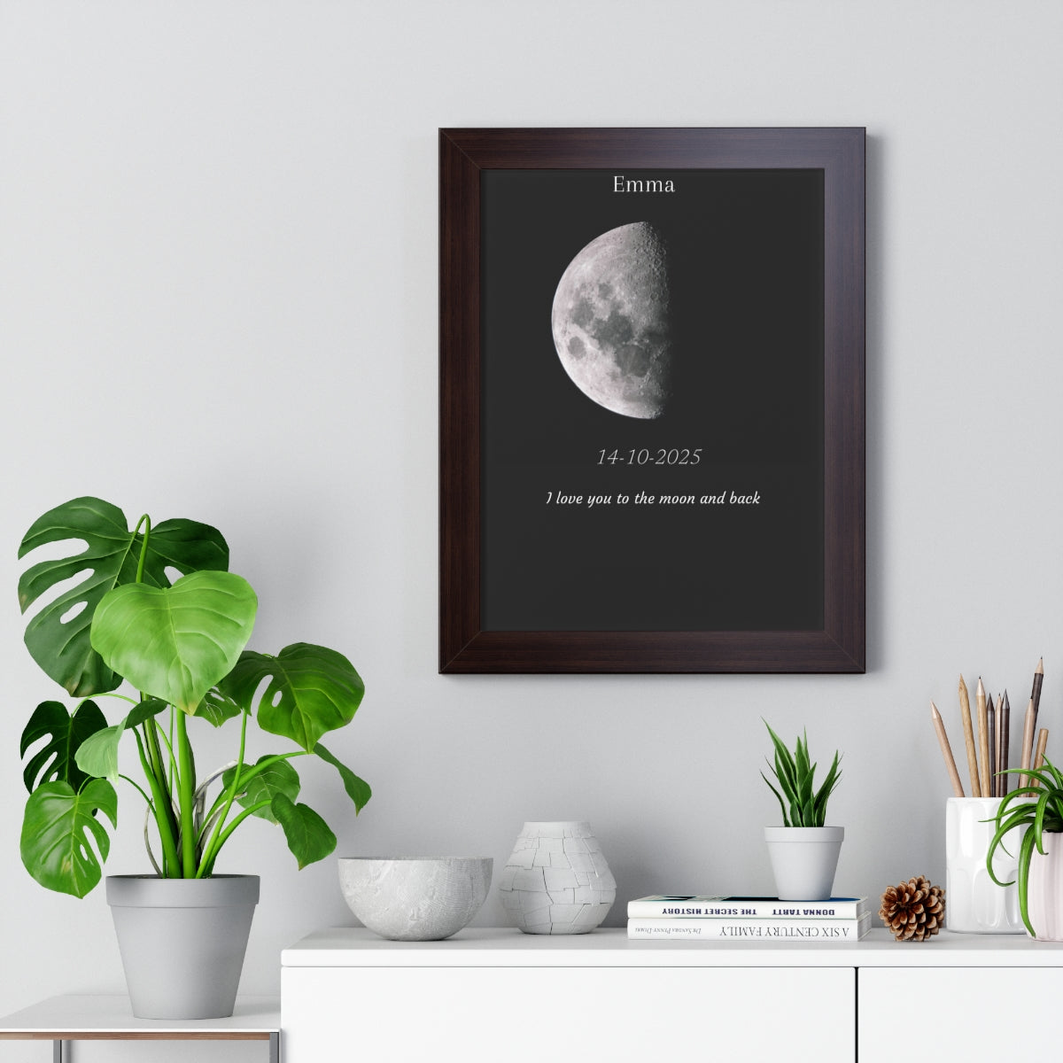 Custom Art Real Moon Phase