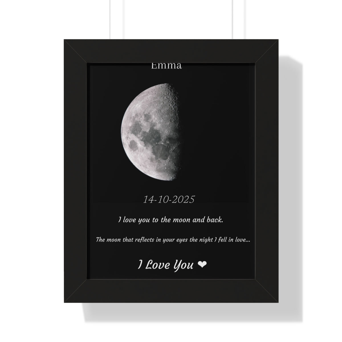 Custom Art Real Moon Phase