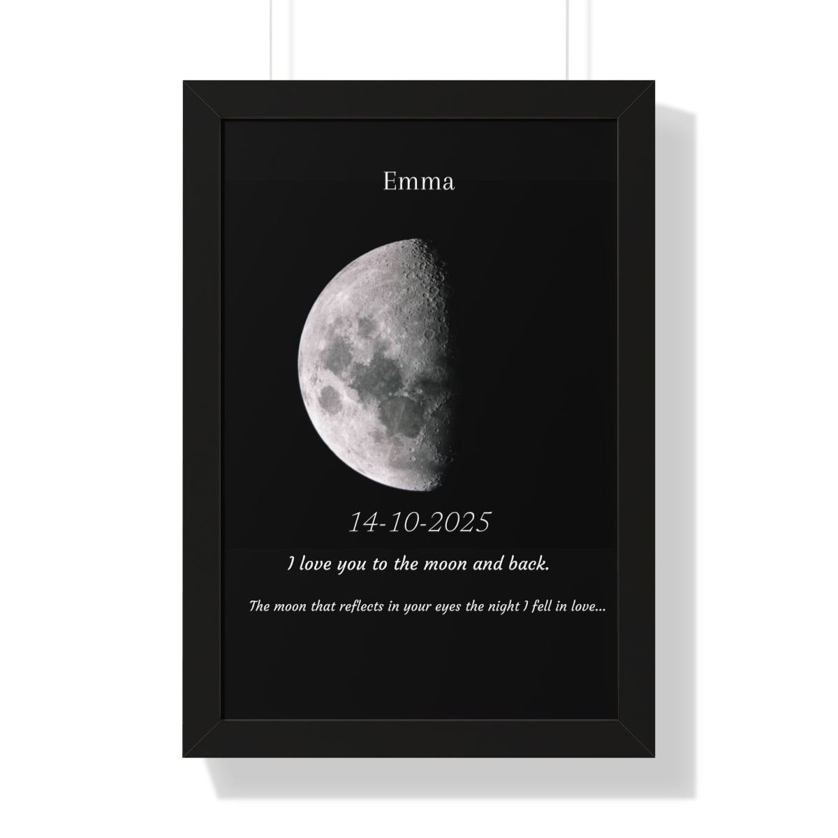 Custom Art Real Moon Phase