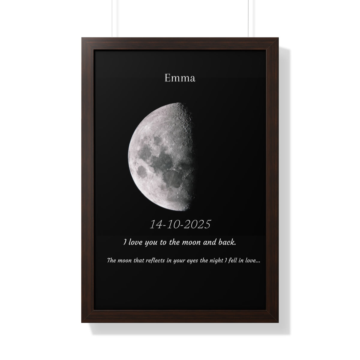 Custom Art Real Moon Phase
