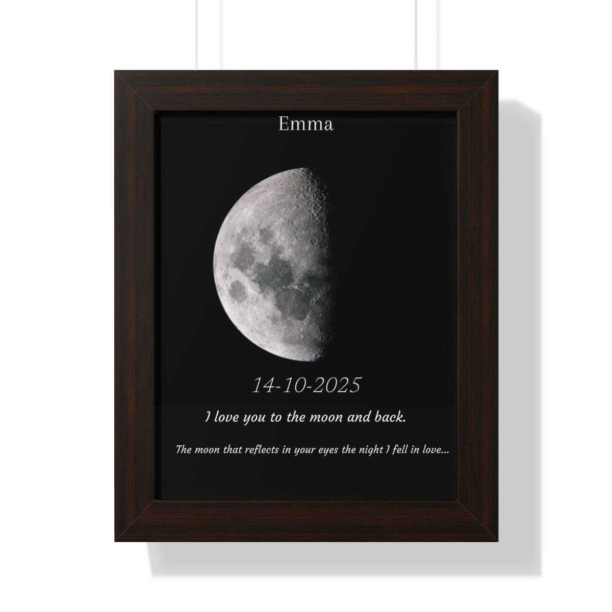 Custom Art Real Moon Phase