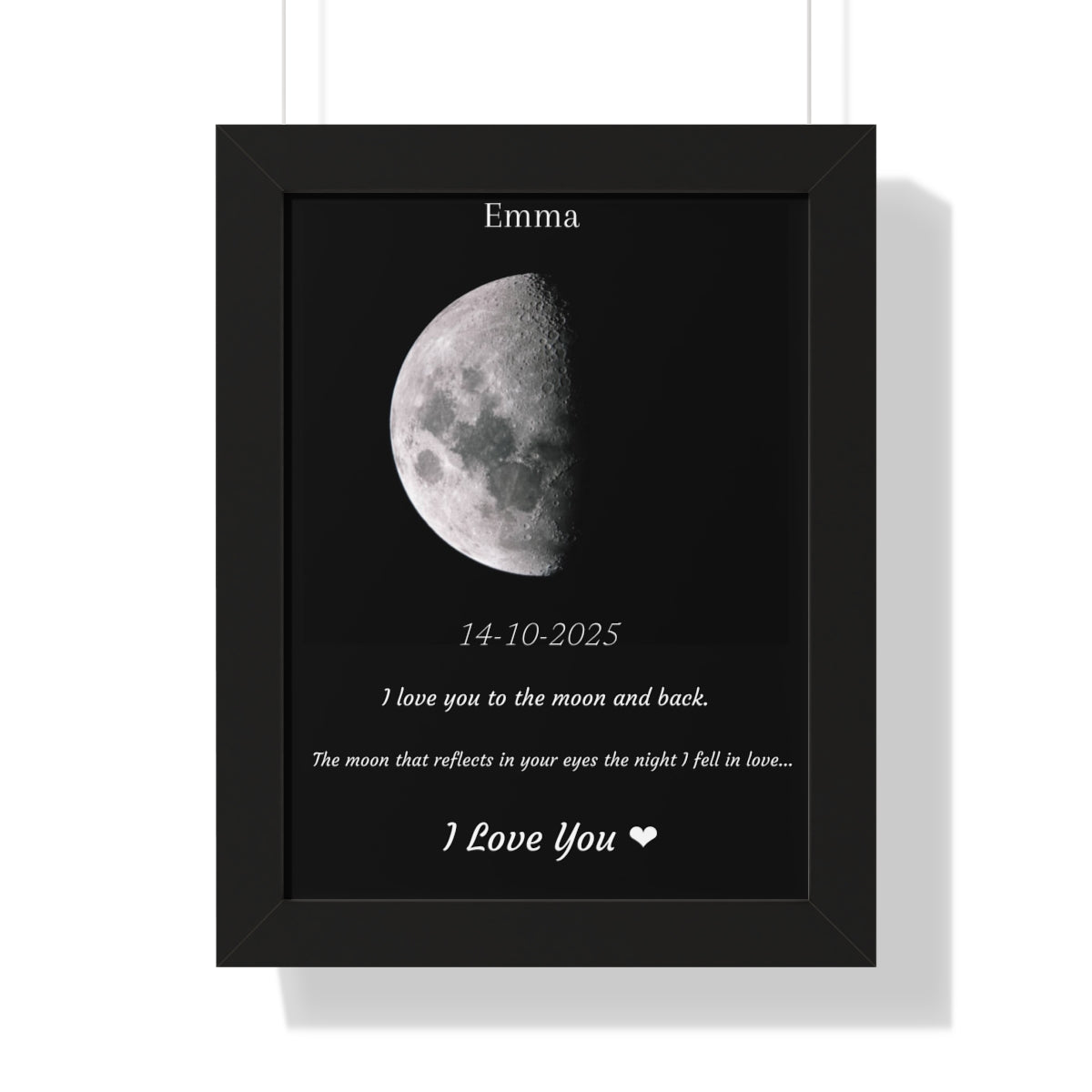 Custom Art Real Moon Phase