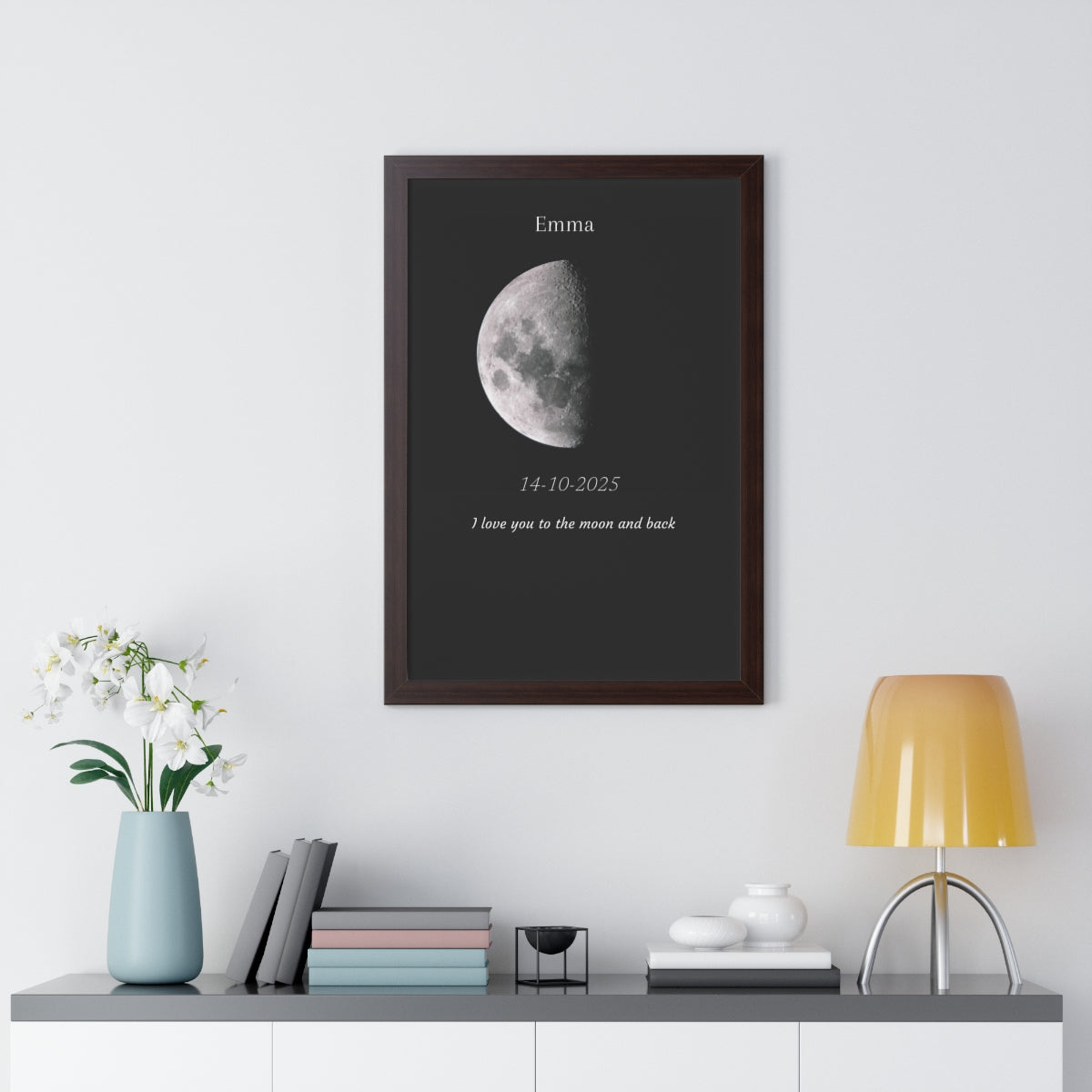 Custom Art Real Moon Phase