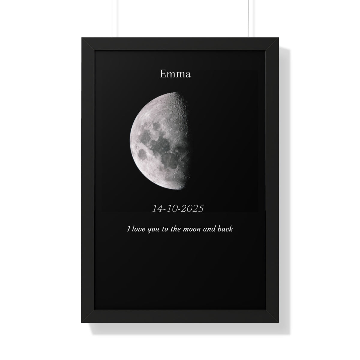 Custom Art Real Moon Phase