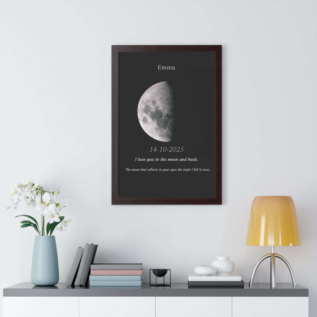 Custom Art Real Moon Phase