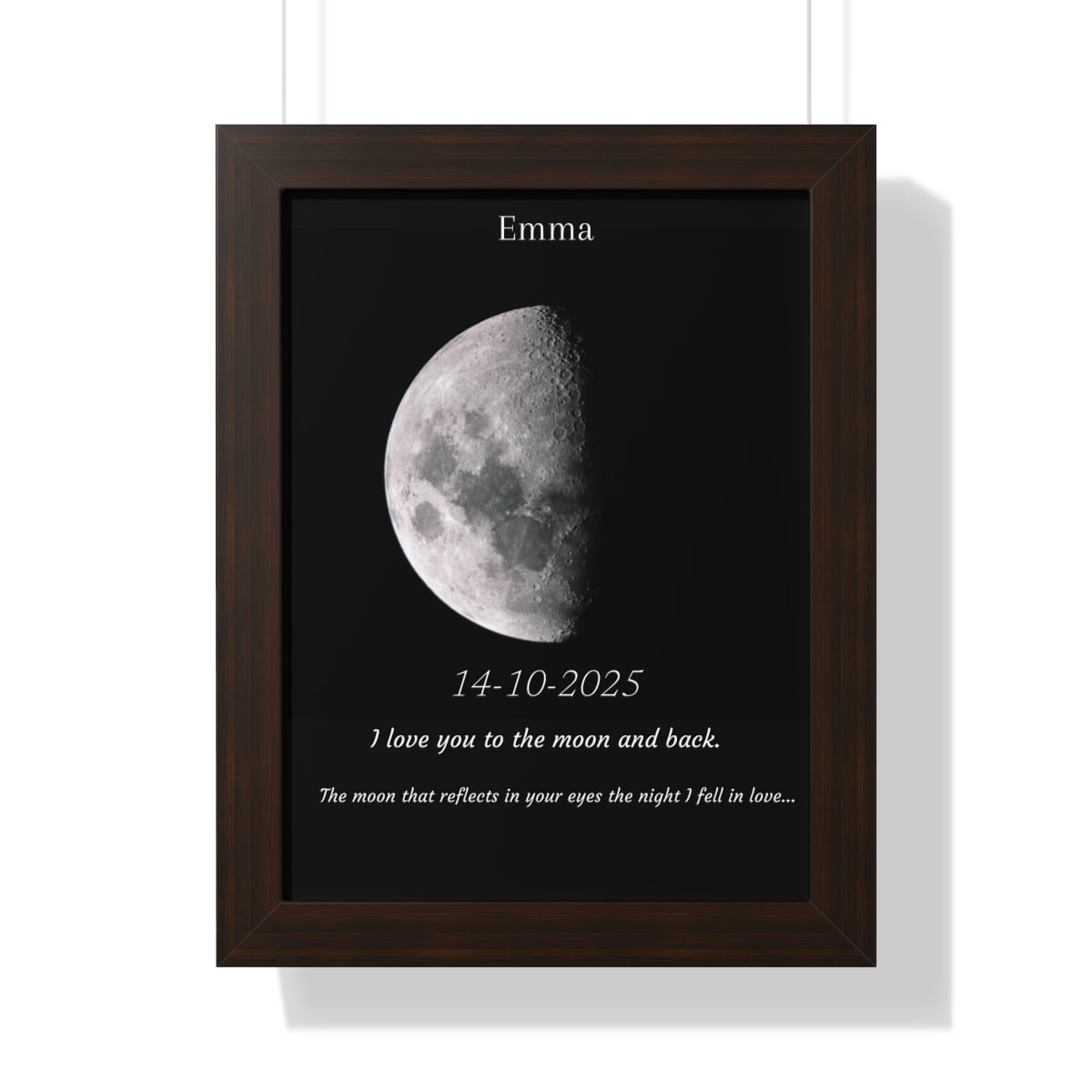 Custom Art Real Moon Phase