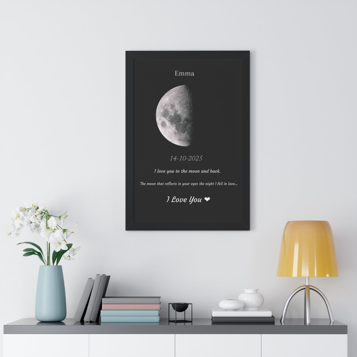 Custom Art Real Moon Phase