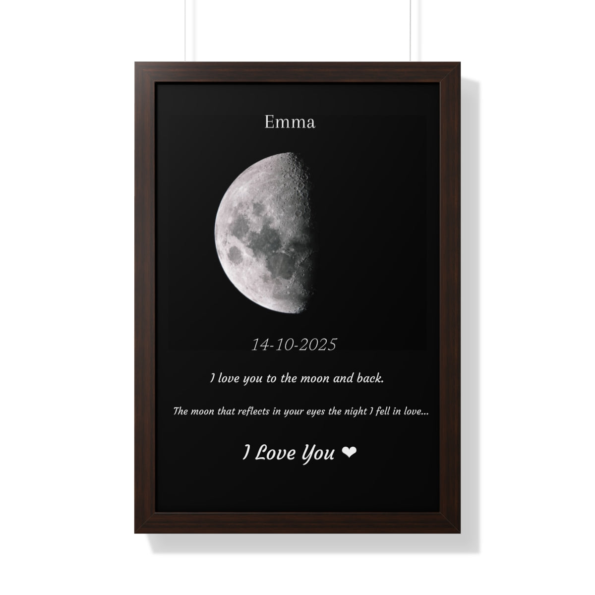 Custom Art Real Moon Phase