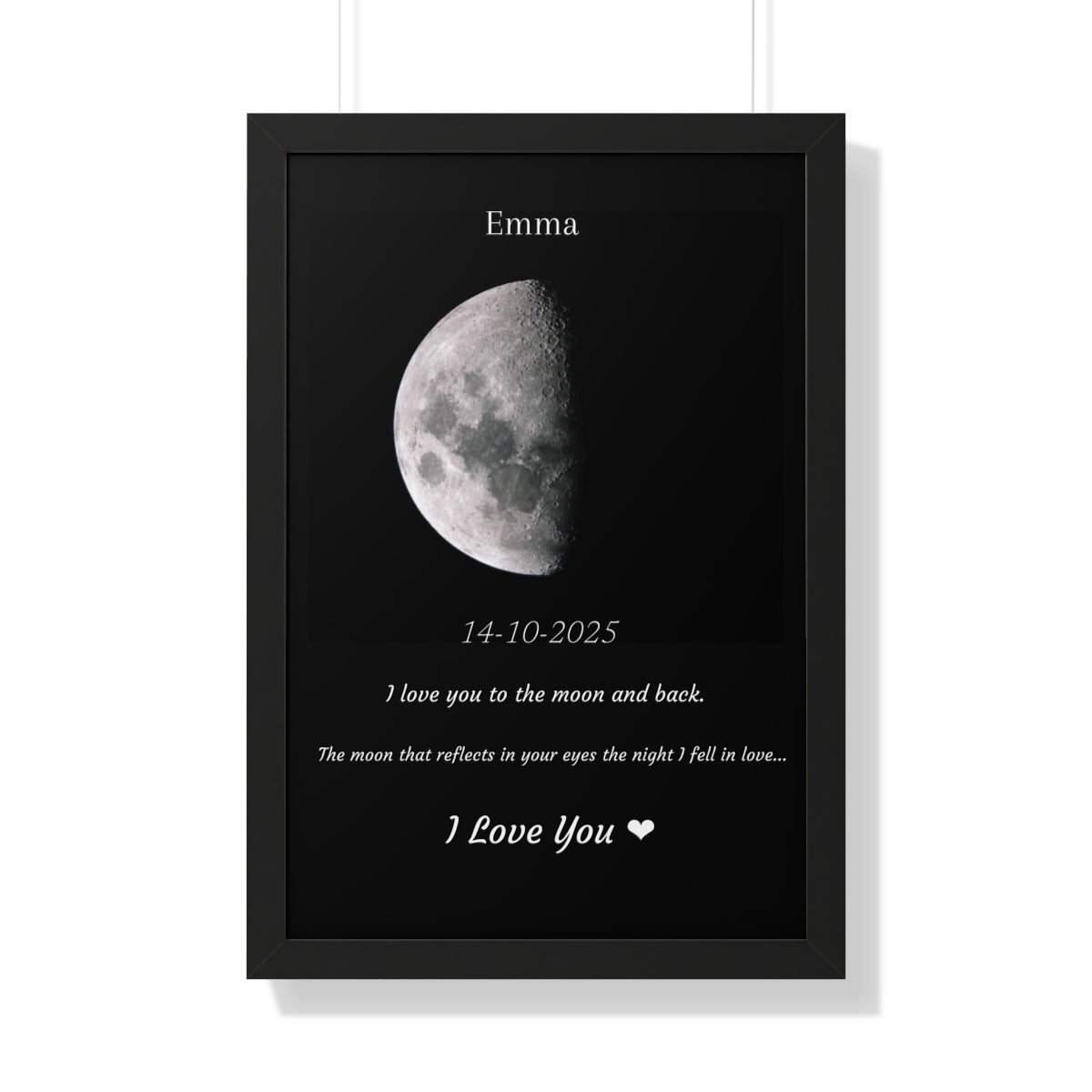 Custom Art Real Moon Phase