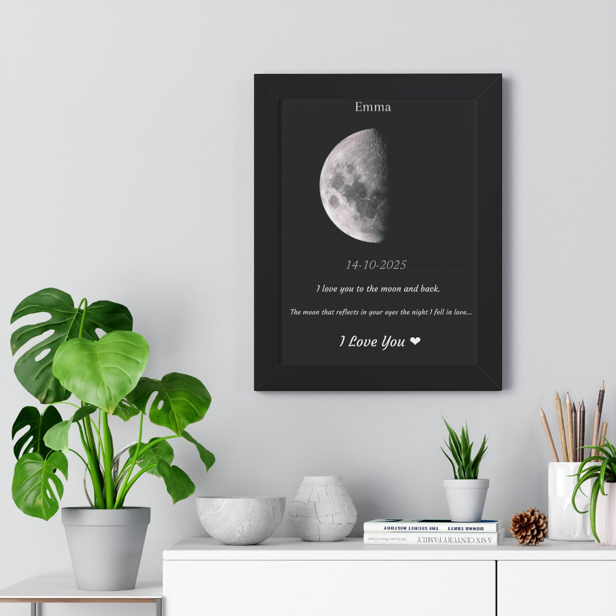Custom Art Real Moon Phase