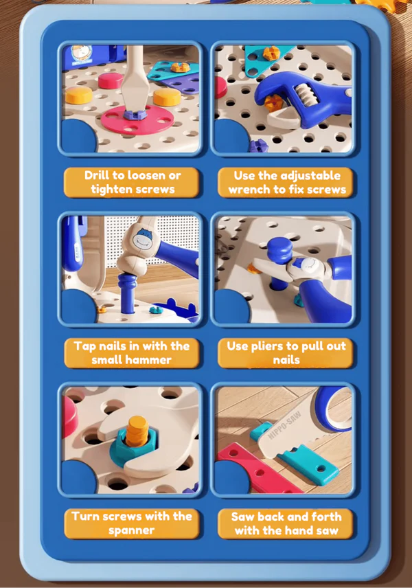 BuildiHippo – Montessori Creative Tool Box