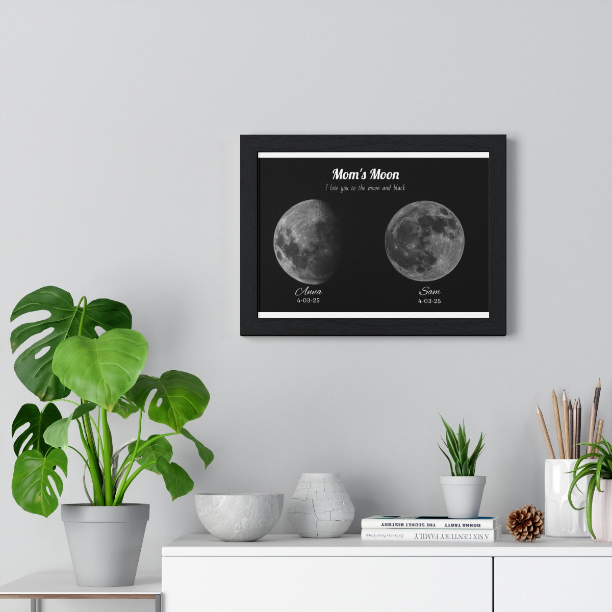 Custom Moon Night Sky Print Family Gift