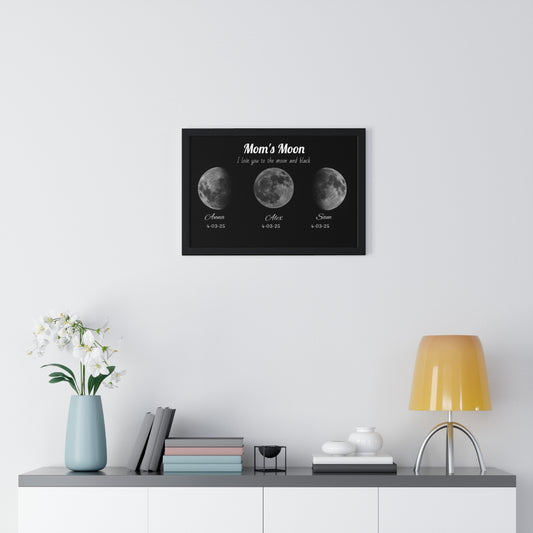 Custom Moon Night Sky Print Family Gift