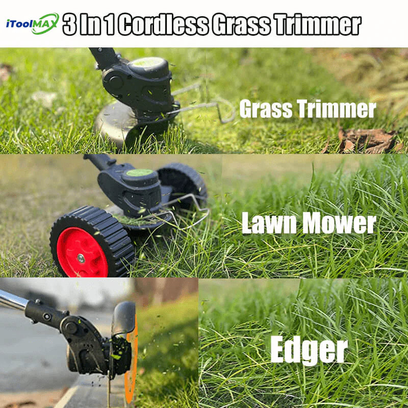 PowerTrim – 3-in-1 Cordless Grass Trimmer and Edger Tool