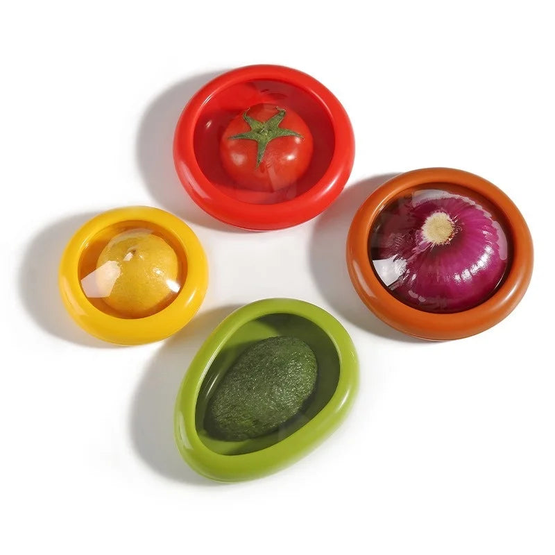 EcoCap – Reusable Silicone Food Lids (4 Sizes)