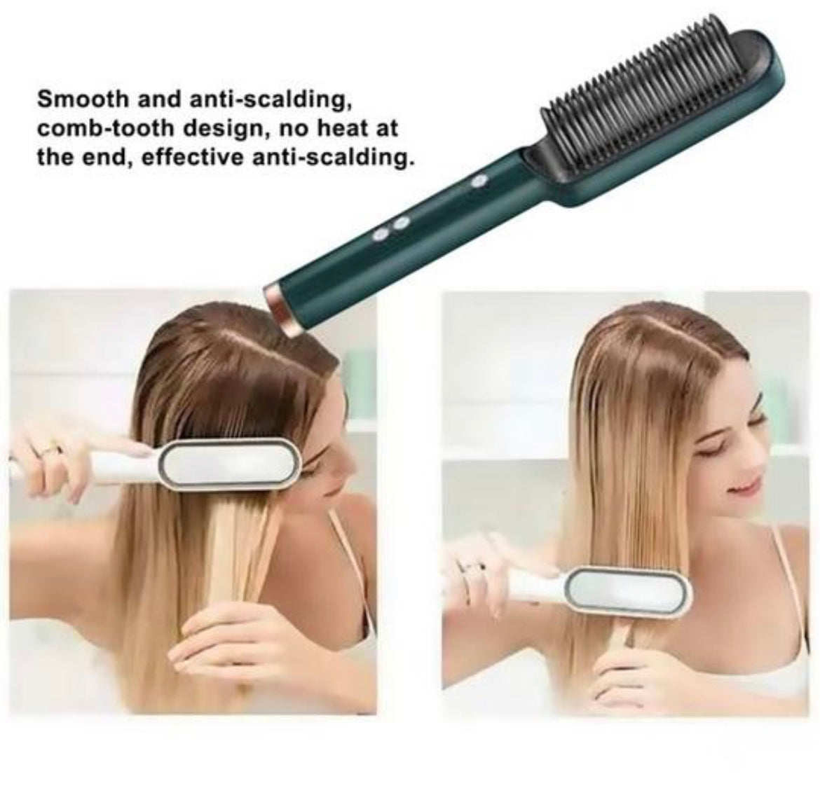 SilkyGlide - Effortless Hair Straightening Brush