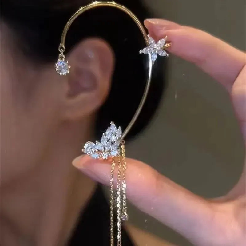 LumiStar – Shimmering Tassel Earrings