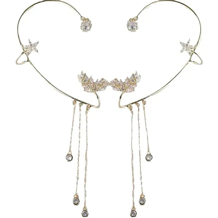 LumiStar – Shimmering Tassel Earrings