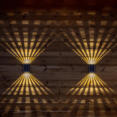 BrightRay – Outdoor 4 LED Solar Wall Lights