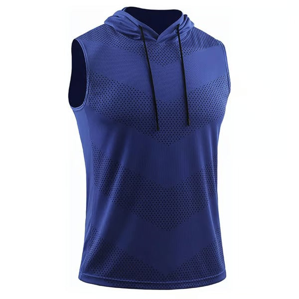 FlexDry – Sleeveless Hooded Fitness Shirts (3-Pack)