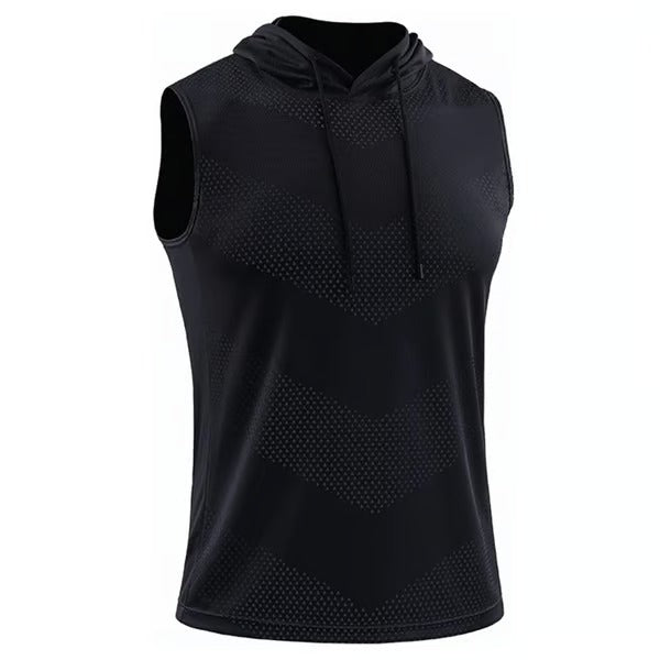 FlexDry – Sleeveless Hooded Fitness Shirts (3-Pack)