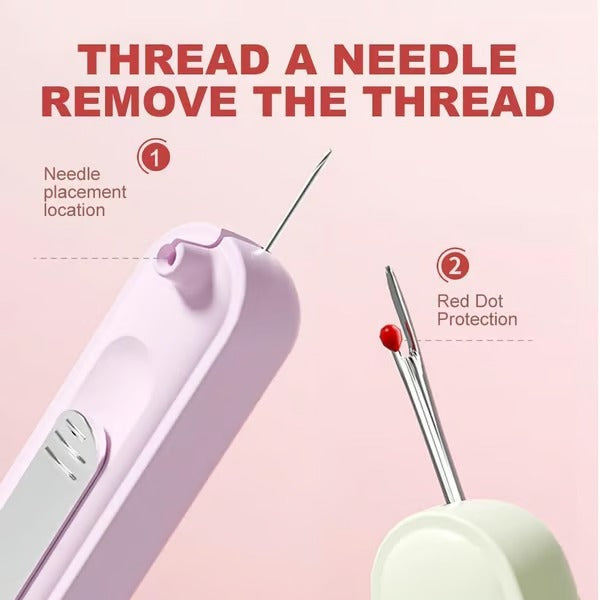 NeedleNest – Dual Function Threading Companion - 2 in 1 Threading and Thread Removal Tools