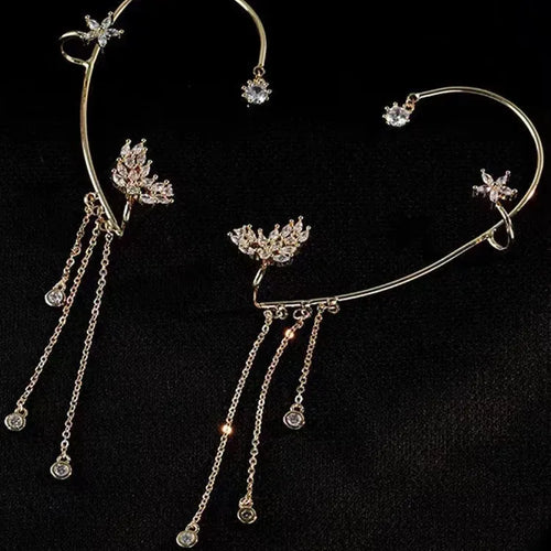 LumiStar – Shimmering Tassel Earrings